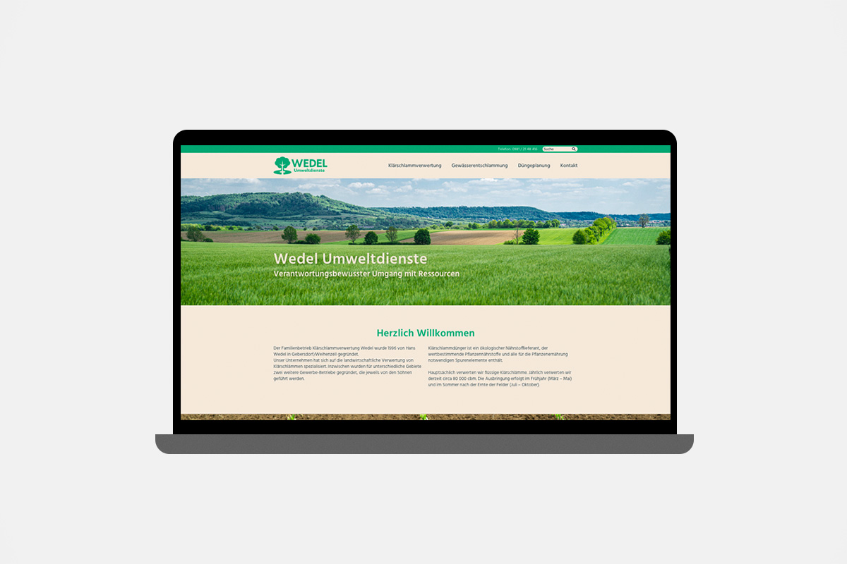 Wedel-Umweltdienste-Website